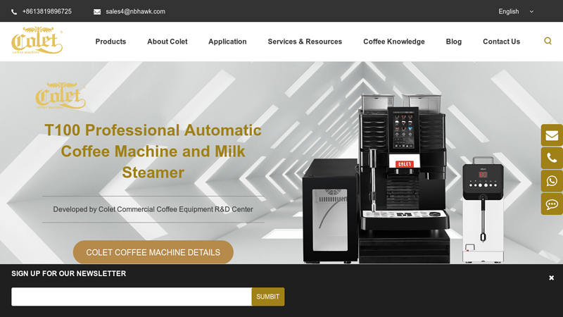 Colet Coffee Machine - Automatic Coffee Maker Manufacturer/Supplier