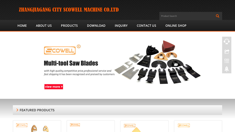 ZHANGJIAGANG CITY SCOWELL MACHINE CO.,LTD - Professional manufacturer and trader of reciprocating saw blades,oscillating multi tool saw blades,hole saw cutter,hacksaw blades