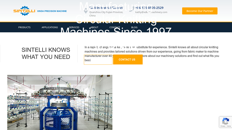 Circular Knitting Machine Manufacturer | Sintelli